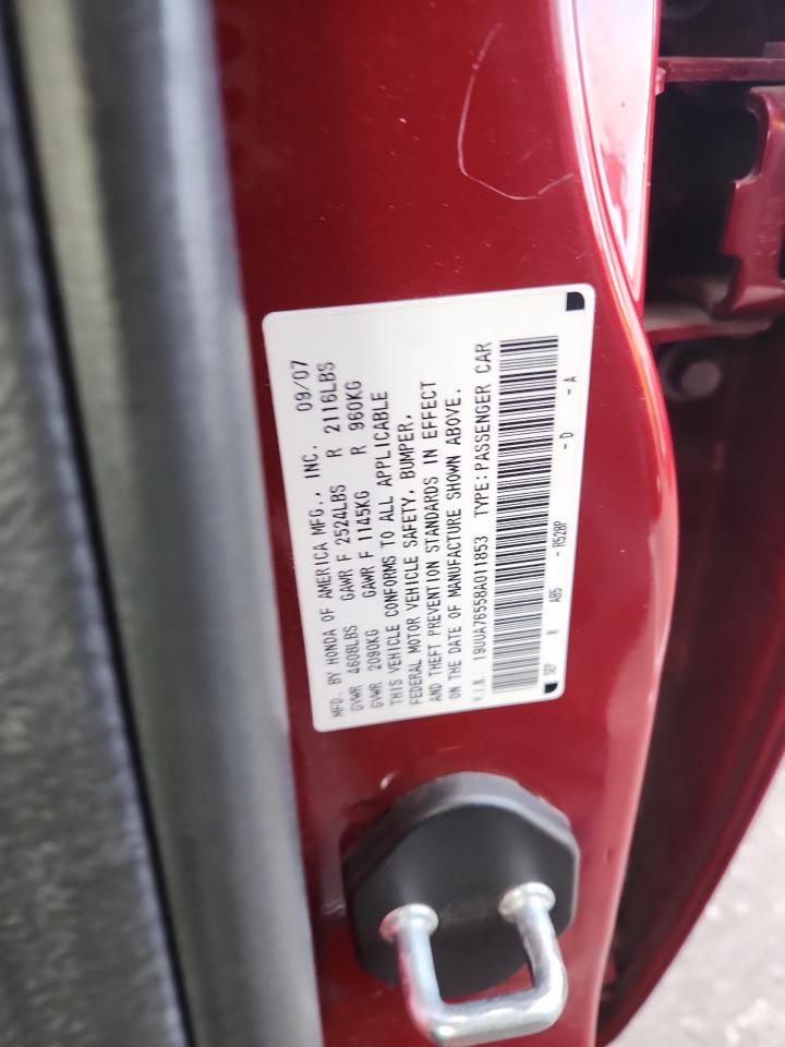 2008 Acura Tl Type S VIN: 19UUA76558A011853 Lot: 92830545