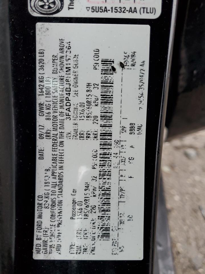 2017 Ford Fiesta Se VIN: 3FADP4BJ8HM157364 Lot: 93538655