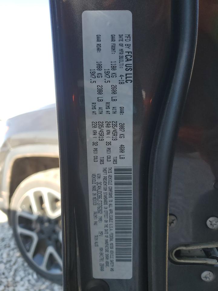 2018 Jeep Compass Limited VIN: 3C4NJDCB6JT376262 Lot: 92831095