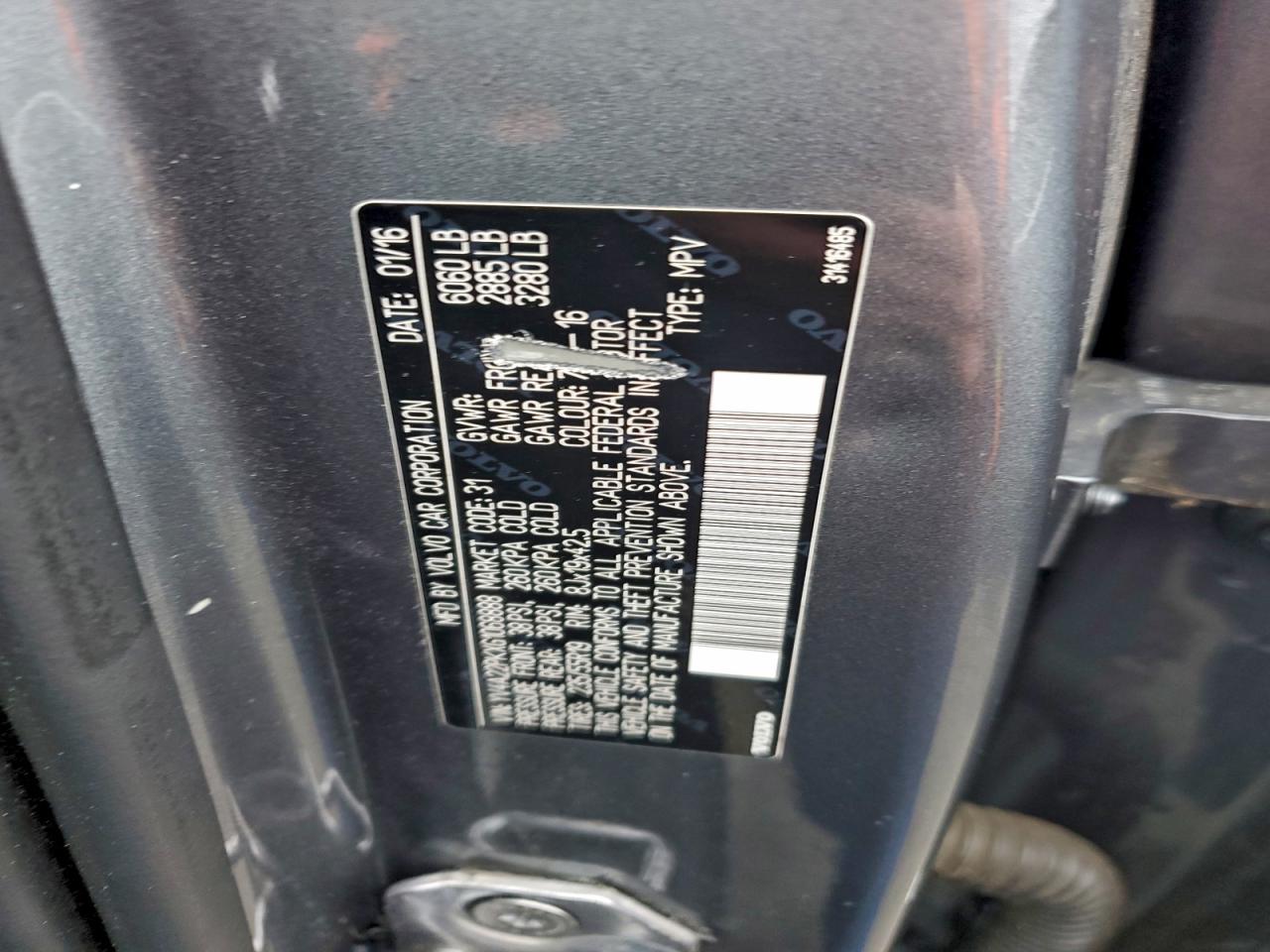 2016 Volvo Xc90 T6 VIN: YV4A22PKXG1068888 Lot: 93684795