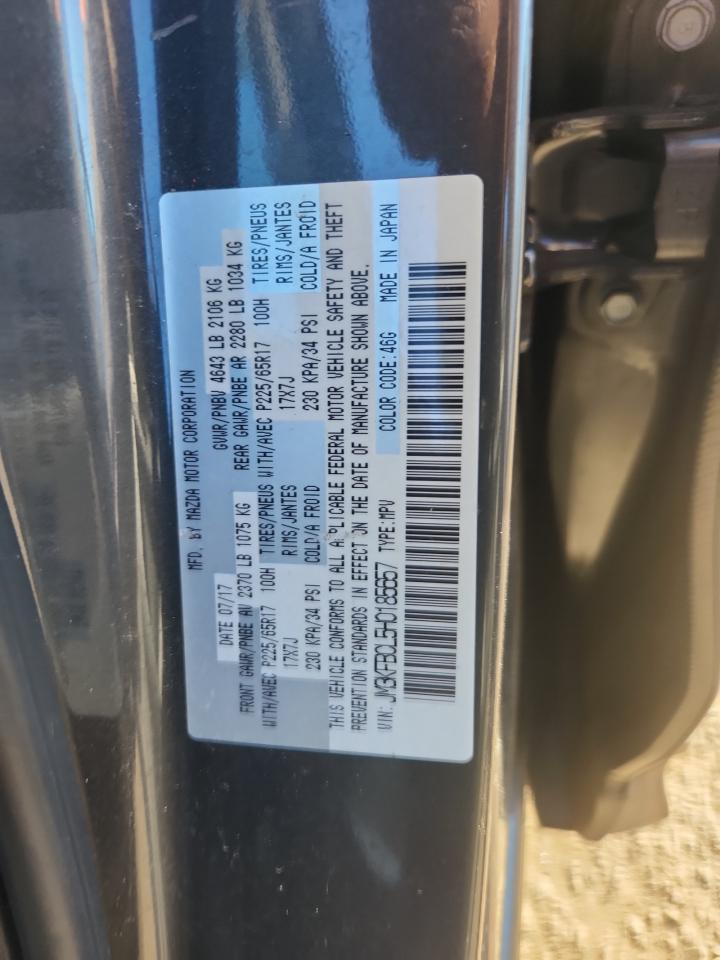 2017 Mazda Cx-5 Touring VIN: JM3KFBCL5H0185657 Lot: 93033995