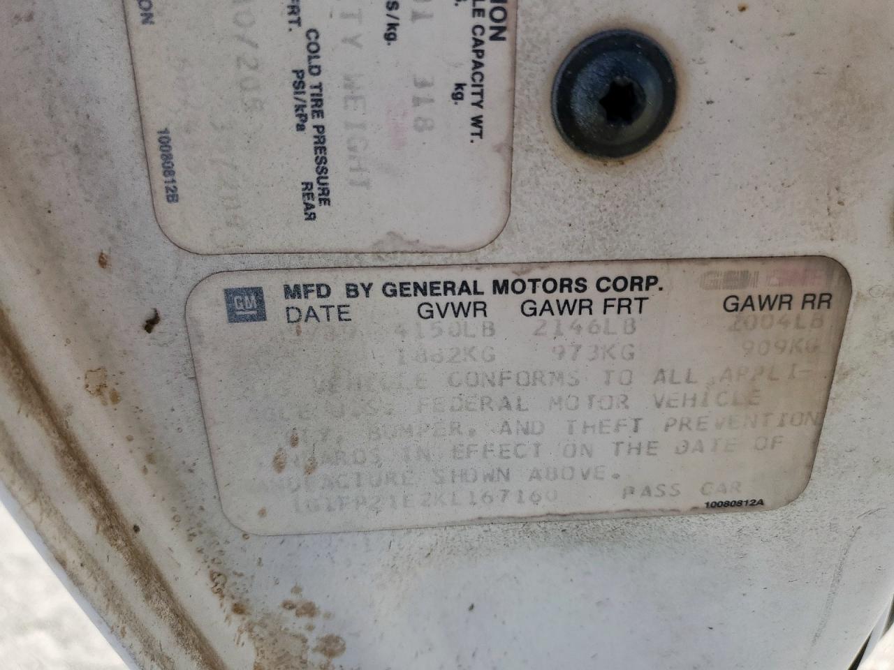 1989 Chevrolet Camaro VIN: 1G1FP21E2KL167160 Lot: 91067045