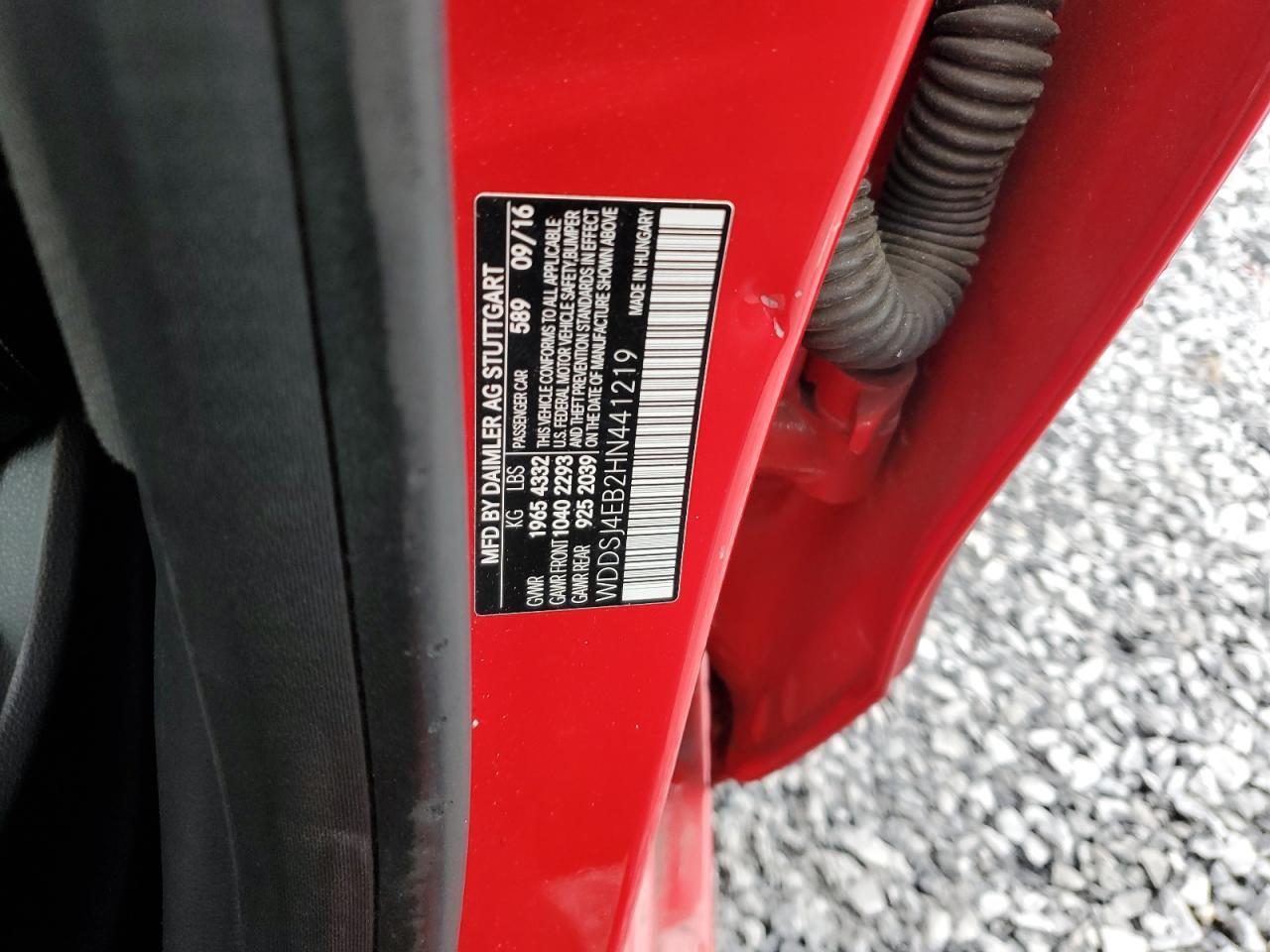 2017 Mercedes-Benz Cla 250 VIN: WDDSJ4EB2HN441219 Lot: 90832545