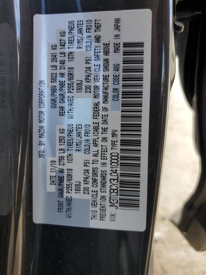 2020 Mazda Cx-9 Touring VIN: JM3TCBCY3L0410000 Lot: 92921685