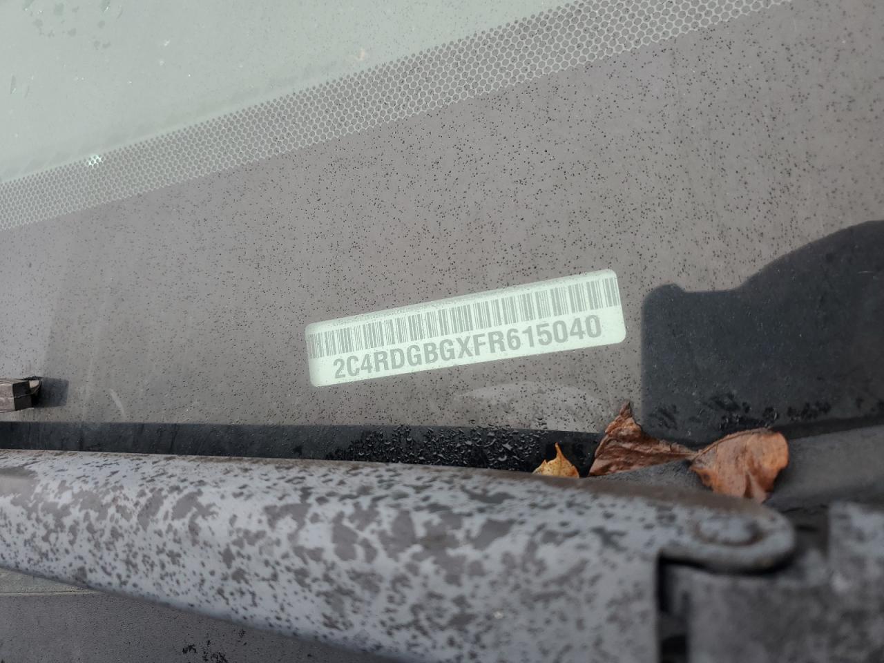 2015 Dodge Grand Caravan Se VIN: 2C4RDGBGXFR615040 Lot: 92790595