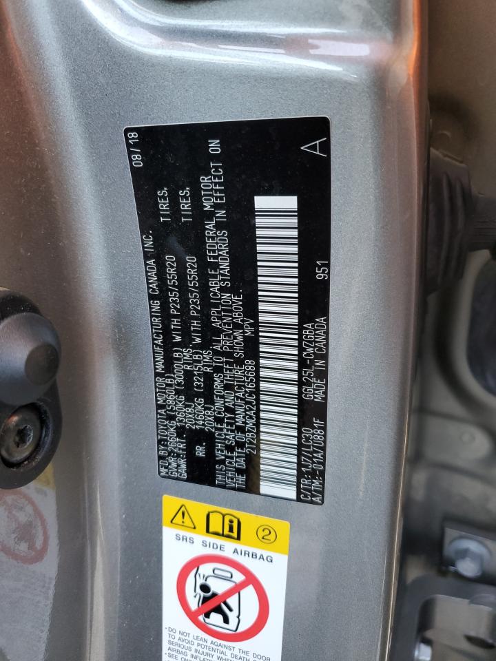 2018 Lexus Rx 350 Base VIN: 2T2BZMCA2JC165688 Lot: 92807915