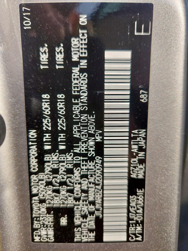 2018 Lexus Nx 300 Base VIN: JTJYARBZ4J2090949 Lot: 92621005