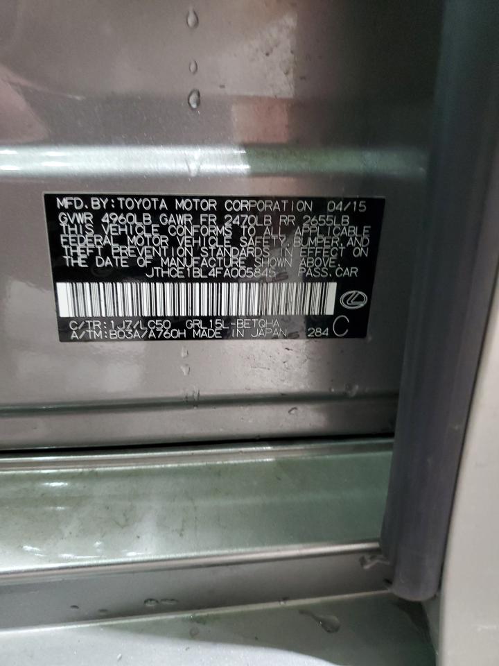 2015 Lexus Gs 350 VIN: JTHCE1BL4FA005845 Lot: 92176785