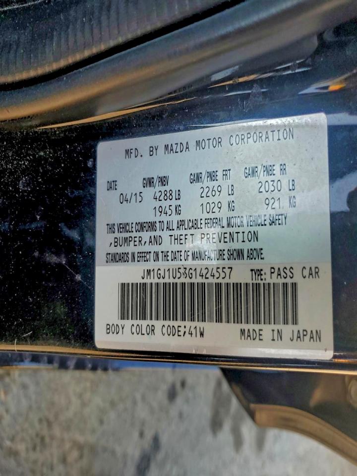 2016 Mazda 6 Sport VIN: JM1GJ1U53G1424557 Lot: 94216525