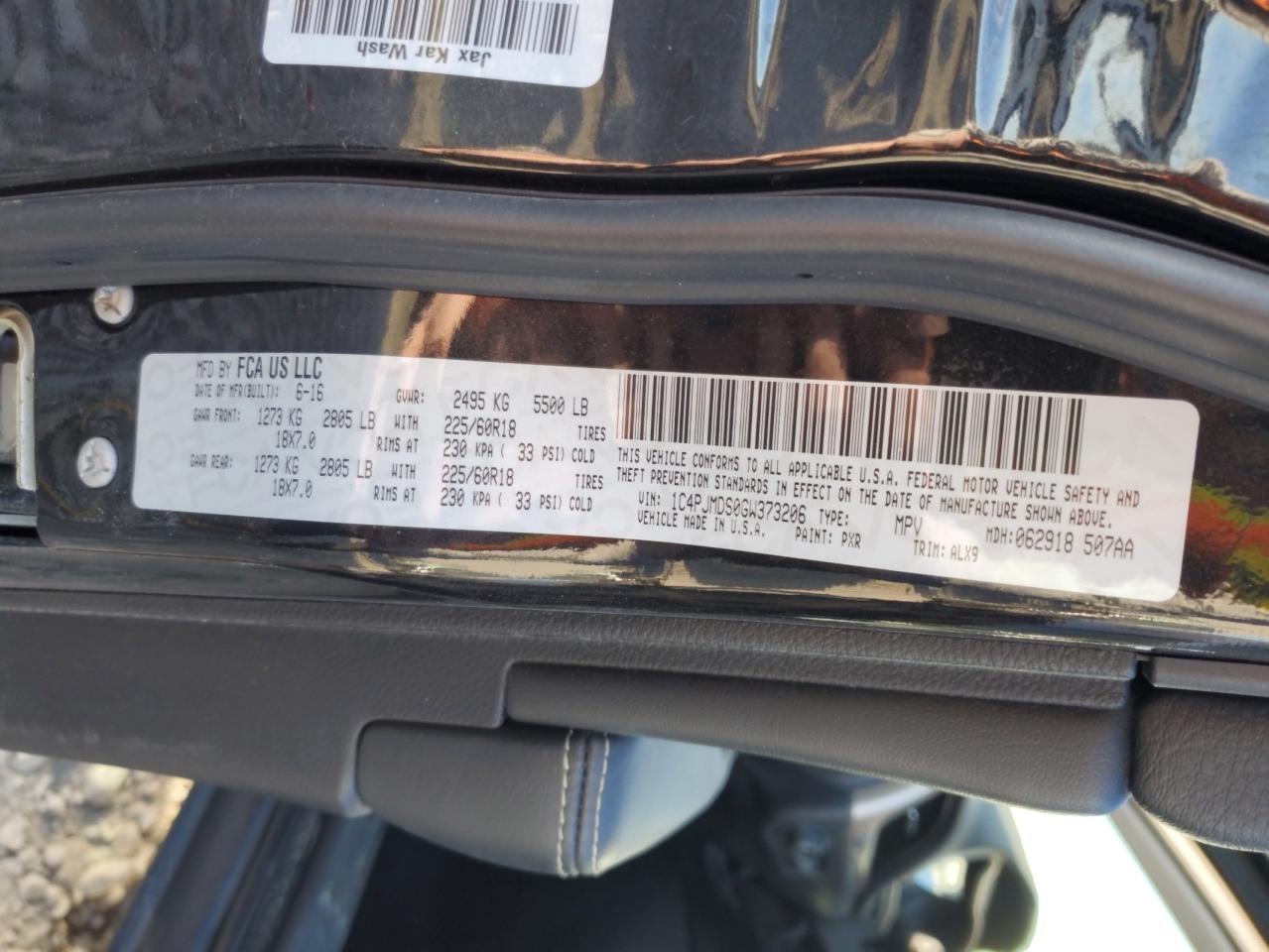 2016 Jeep Cherokee Limited VIN: 1C4PJMDS0GW373206 Lot: 92583925