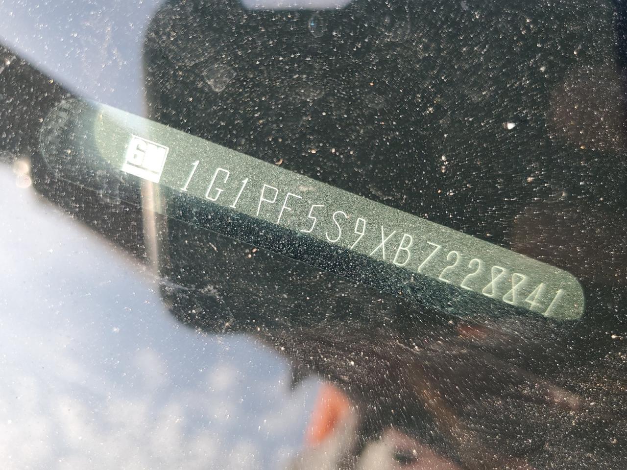 2011 Chevrolet Cruze Lt VIN: 1G1PF5S9XB7228841 Lot: 92503075