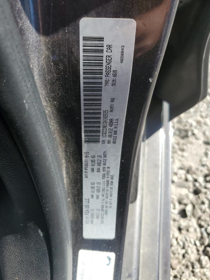 2016 Chrysler 200 Limited VIN: 1C3CCCAB1GN102625 Lot: 93399795