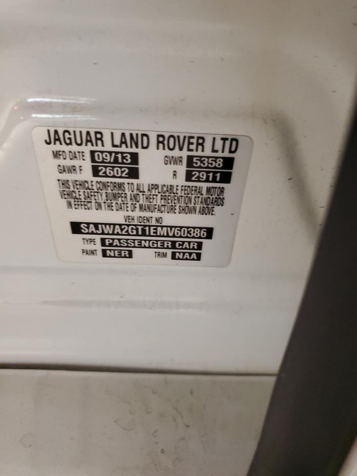 2014 Jaguar Xjl Supercharged VIN: SAJWA2GT1EMV60386 Lot: 90496355
