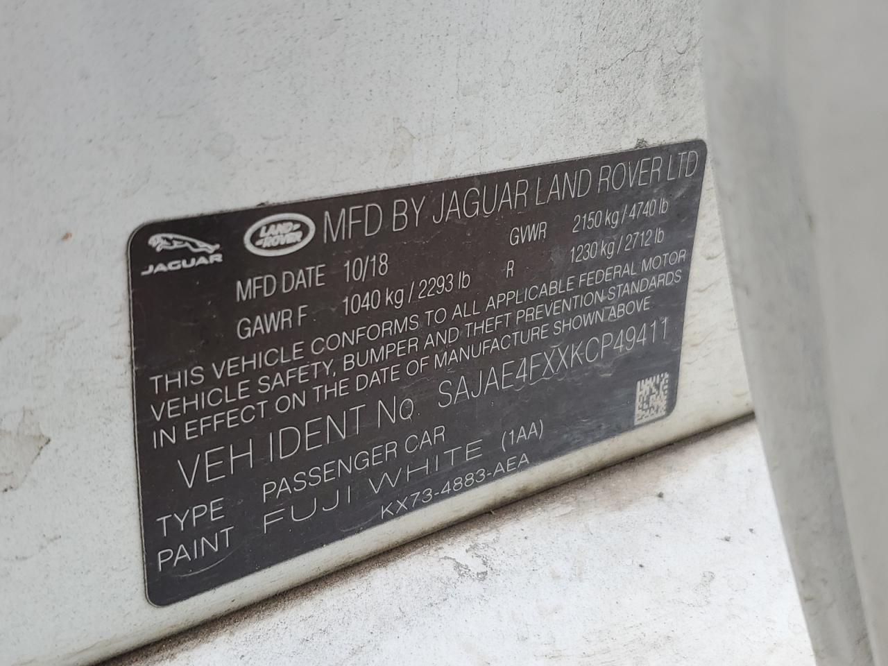 2019 Jaguar Xe Prestige VIN: SAJAE4FXXKCP49411 Lot: 92670225