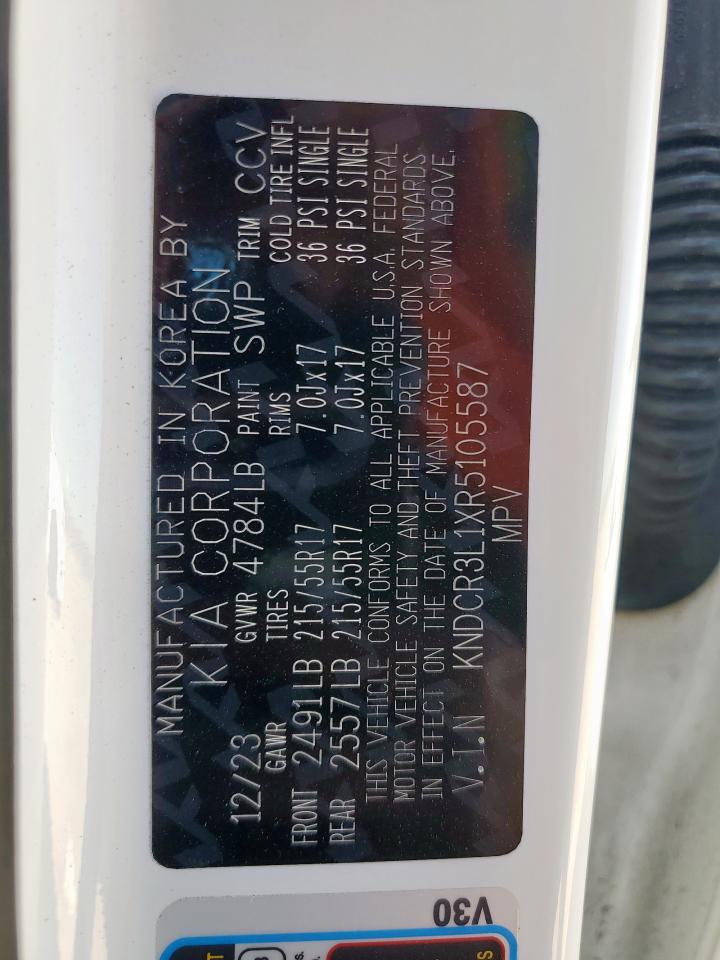 2024 Kia Niro Wind VIN: KNDCR3L1XR5105587 Lot: 91299325