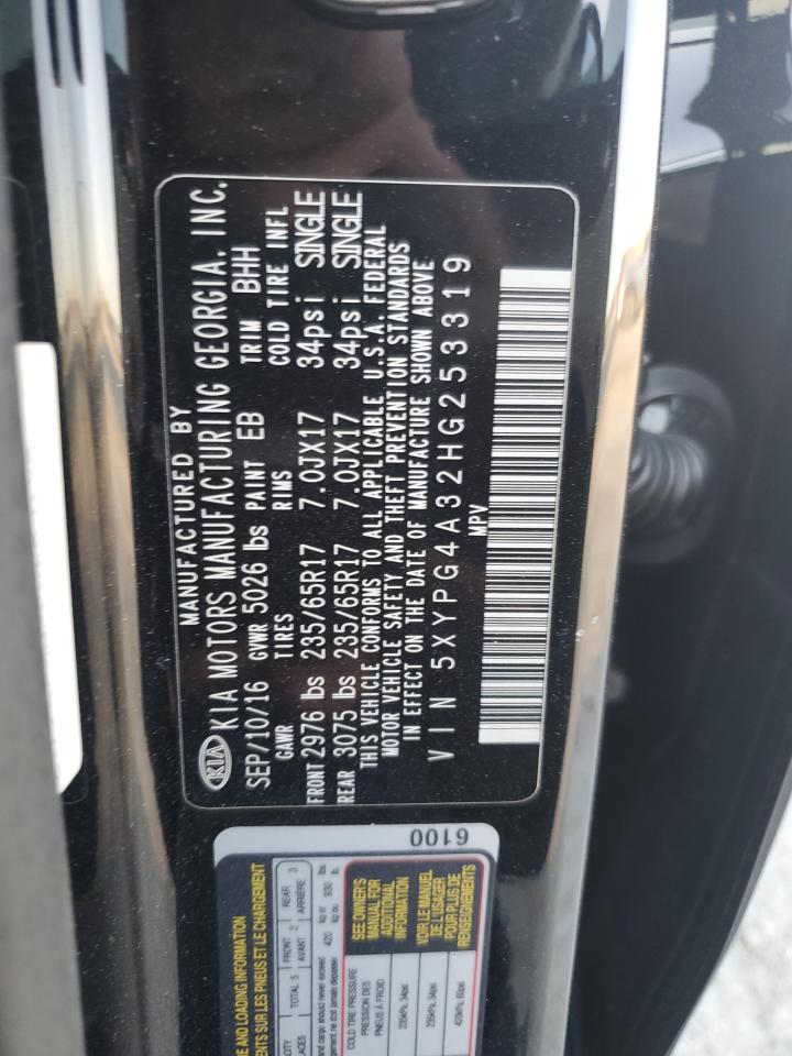 2017 Kia Sorento Lx VIN: 5XYPG4A32HG253319 Lot: 91678625