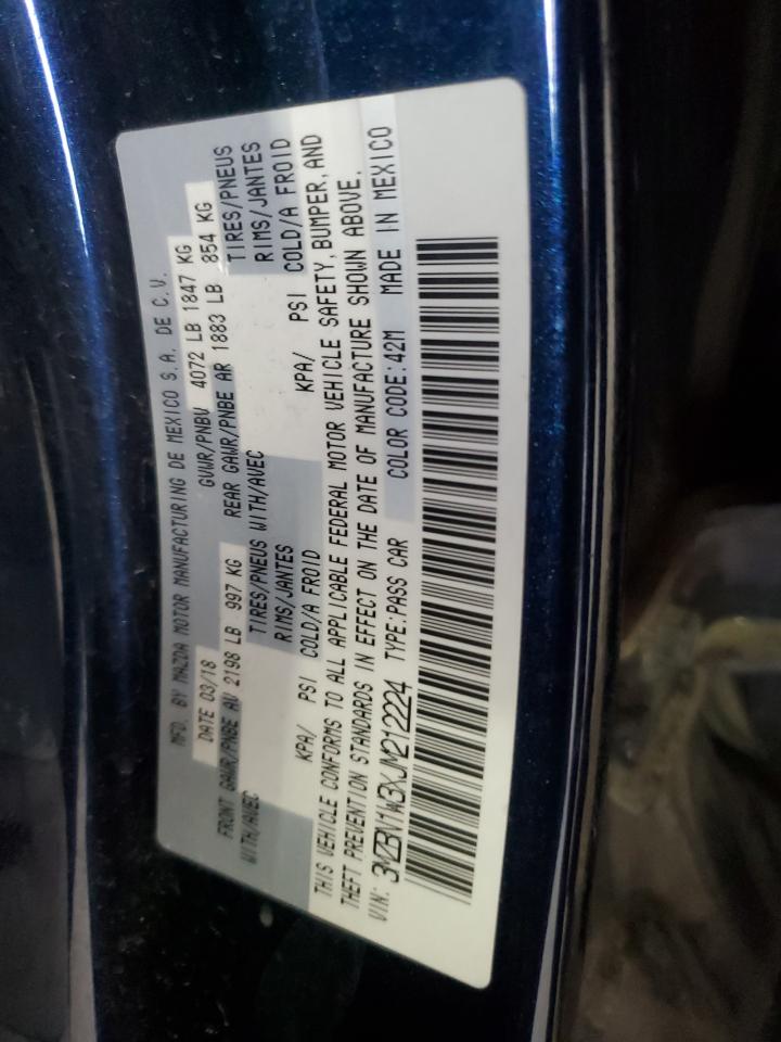 2018 Mazda 3 Grand Touring VIN: 3MZBN1W3XJM212224 Lot: 91072455