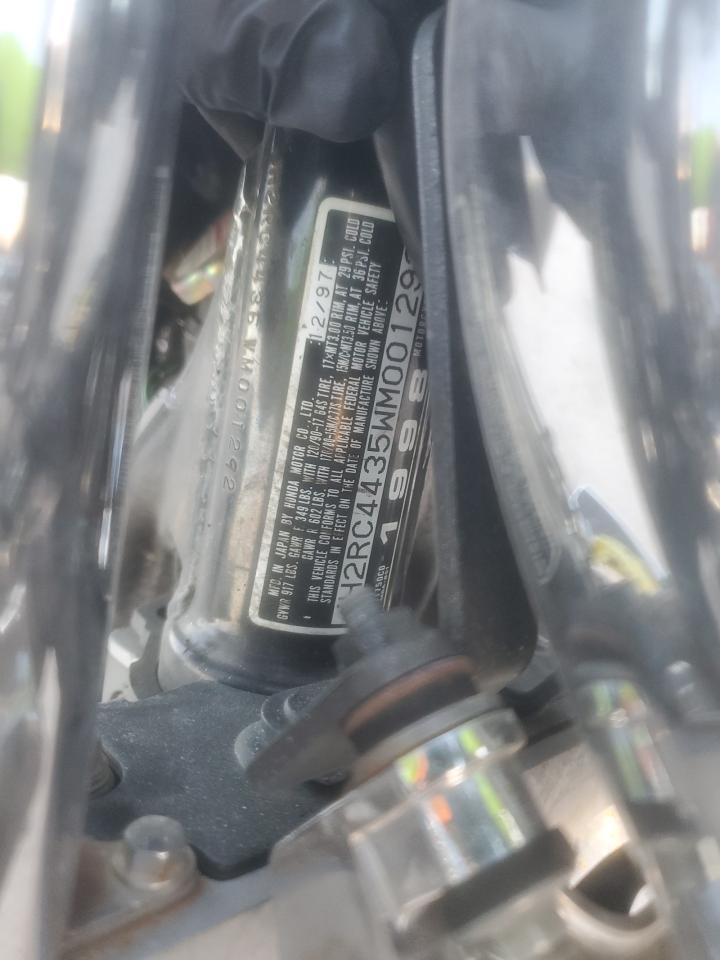 1998 Honda Vt750 Cd VIN: JH2RC4435WM001292 Lot: 92868795