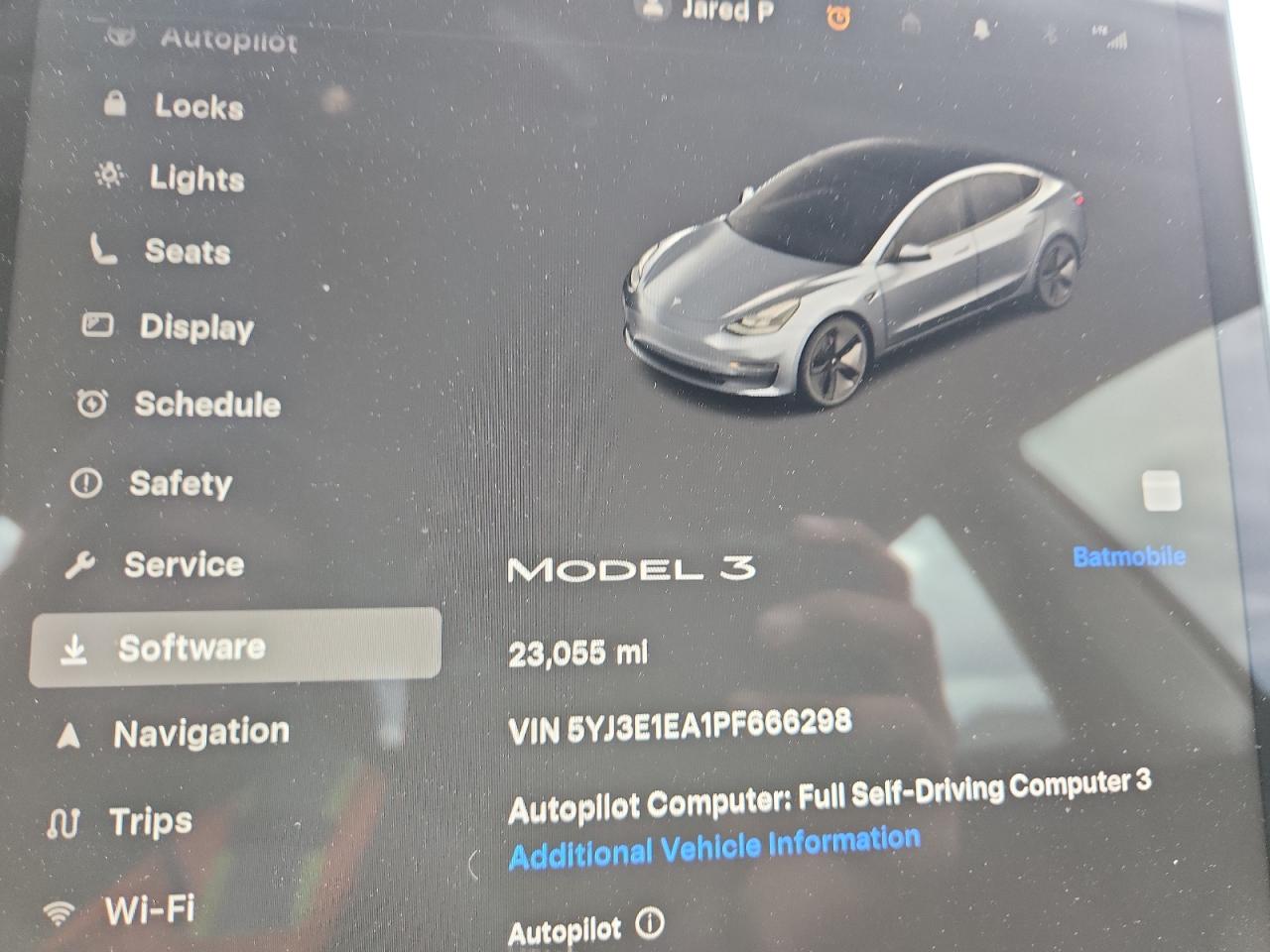 2023 Tesla Model 3 VIN: 5YJ3E1EA1PF666298 Lot: 92718935