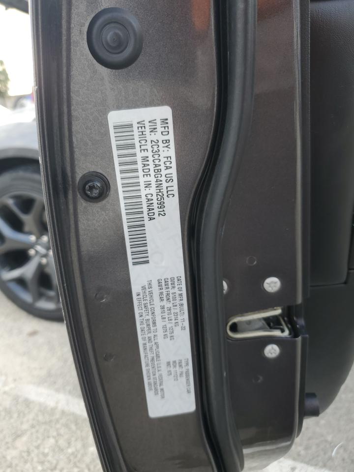 2022 Chrysler 300 S VIN: 2C3CCABG4NH259912 Lot: 93647895