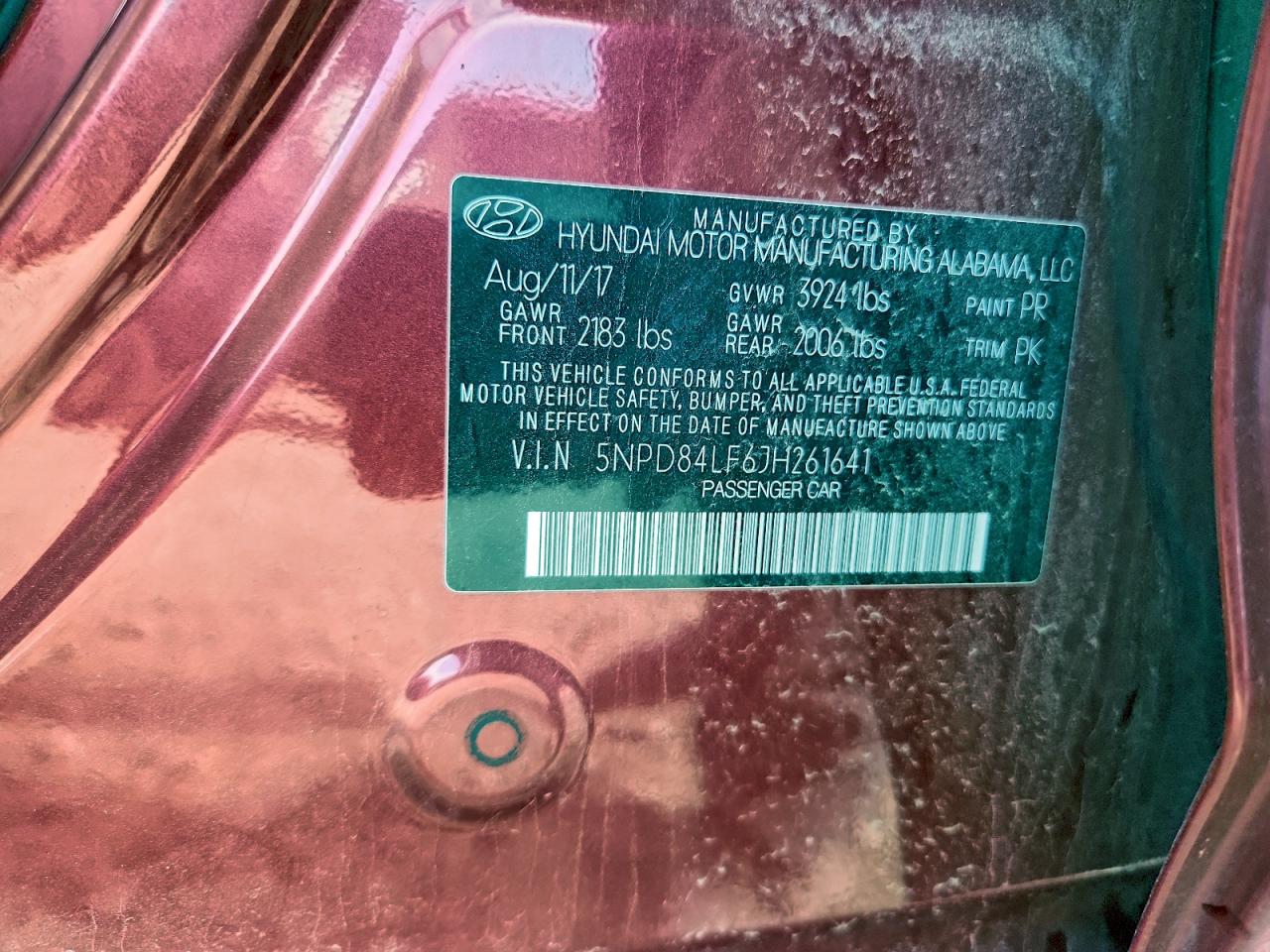 2018 Hyundai Elantra Sel VIN: 5NPD84LF6JH261641 Lot: 93890235