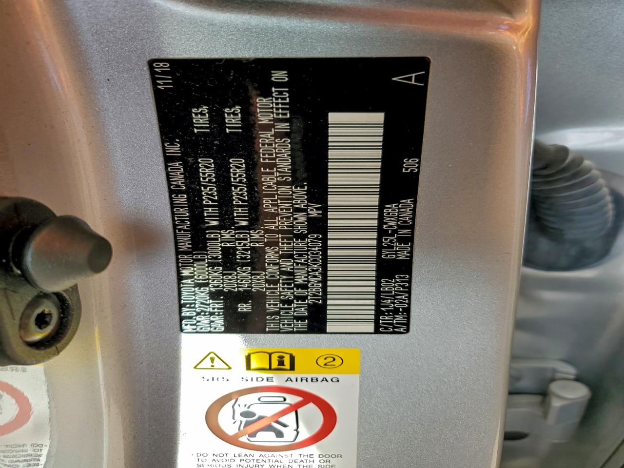 2019 Lexus Rx 450H Base VIN: 2T2BGMCA3KC034079 Lot: 94273585