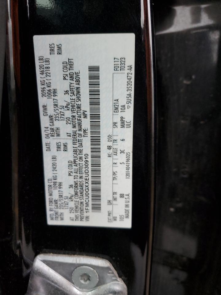 2014 Ford Escape Se VIN: 1FMCU0GXXEUD30910 Lot: 93458585