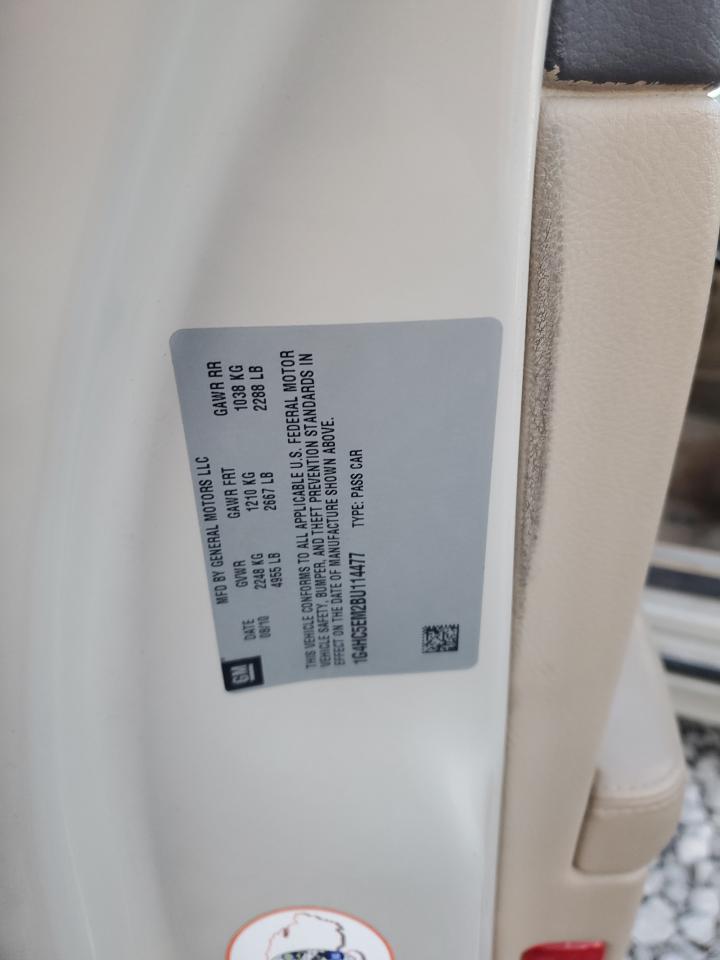 2011 Buick Lucerne Cxl VIN: 1G4HC5EM2BU114477 Lot: 92396055