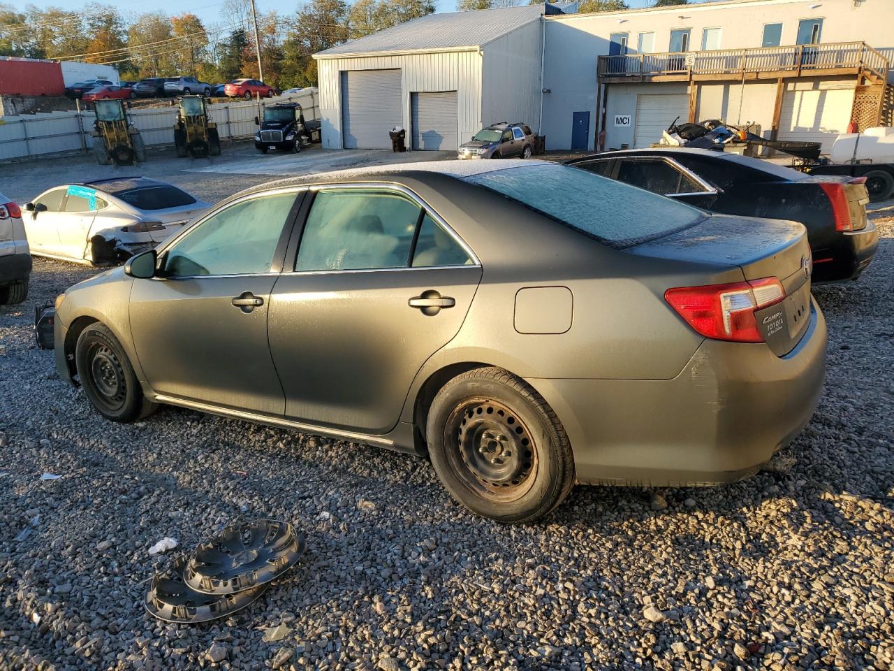 2012 Toyota Camry Base grey sedan gas 4T4BF1FK1CR162255 photo #3
