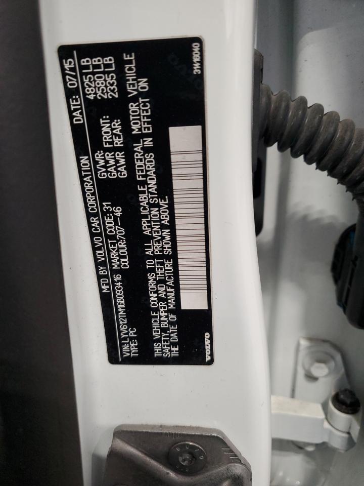 2016 Volvo S60 Platinum VIN: LYV612TM1GB093416 Lot: 91571245