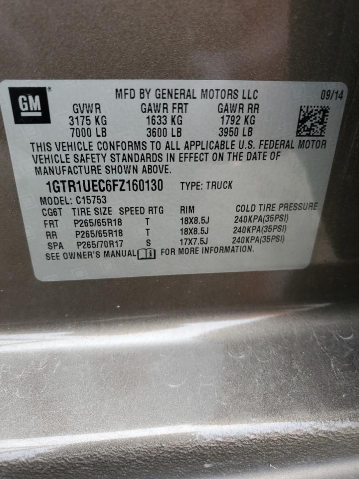 2015 GMC Sierra C1500 Sle VIN: 1GTR1UEC6FZ160130 Lot: 93280645