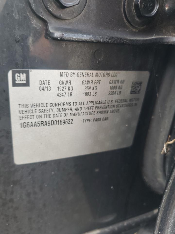 2013 Cadillac Ats VIN: 1G6AA5RA9D0169632 Lot: 91604765
