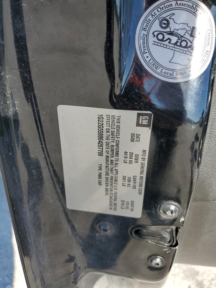 2006 Pontiac G6 Se1 VIN: 1G2ZG558864287799 Lot: 91701125