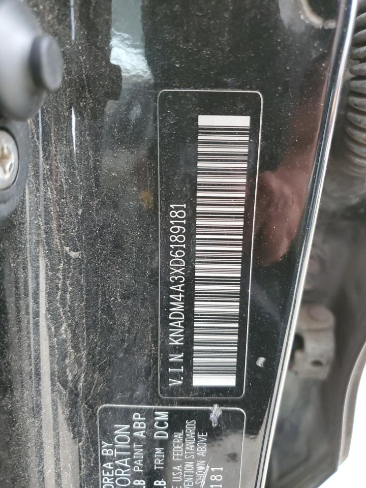 2013 Kia Rio Lx VIN: KNADM4A3XD6189181 Lot: 91874595