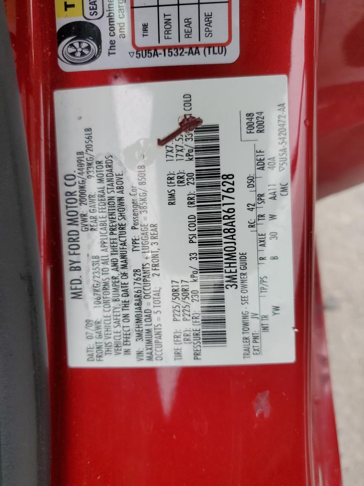 2010 Mercury Milan Premier VIN: 3MEHM0JA8AR617628 Lot: 93059025