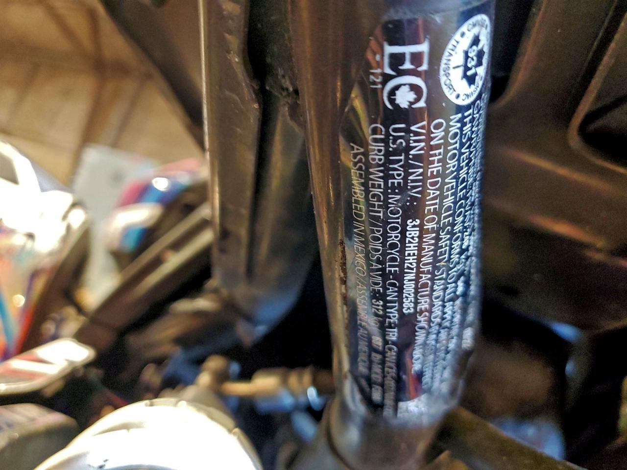 2022 Can-Am Ryker Rally Edition VIN: 3JB2HEH27NJ002583 Lot: 94124735