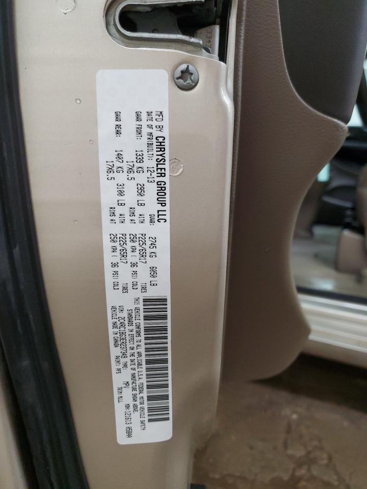 2014 Chrysler Town & Country Touring VIN: 2C4RC1BG3ER237349 Lot: 91864445