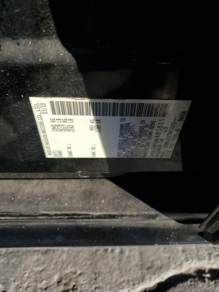 2010 Nissan Altima Base VIN: 1N4AL2AP5AN485815 Lot: 92796225