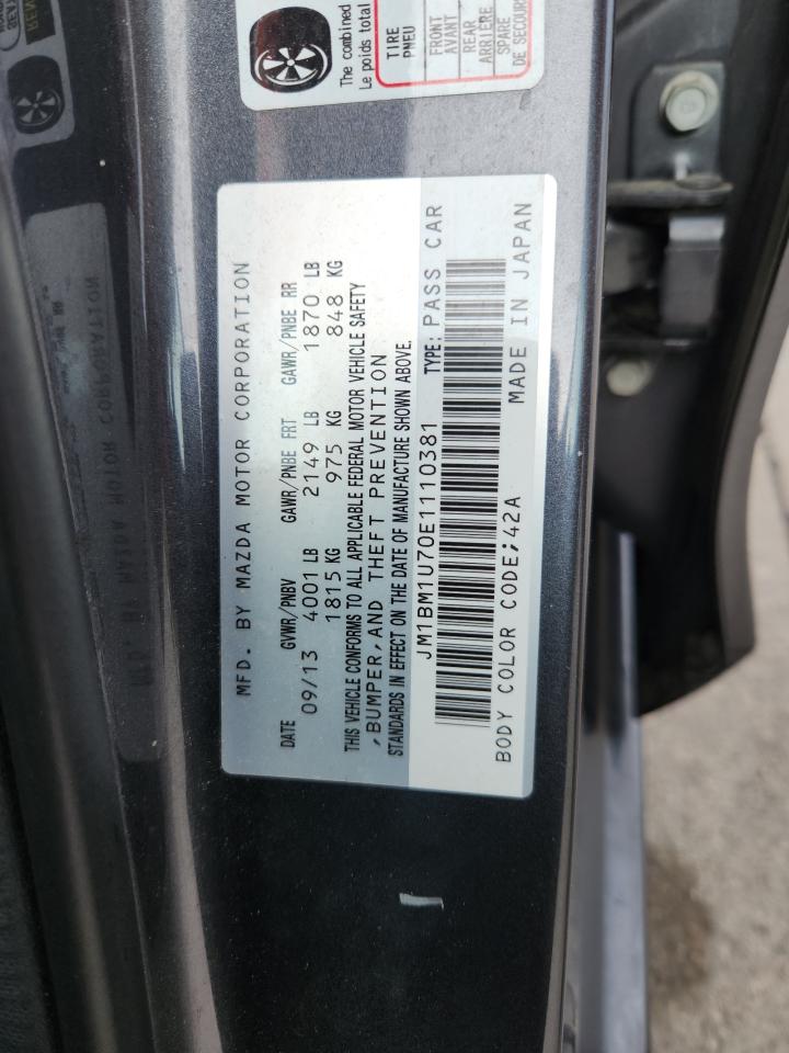 2014 Mazda 3 Sport VIN: JM1BM1U70E1110381 Lot: 92285945