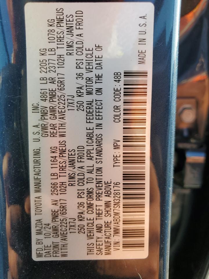 2025 Mazda Cx-50 Premium VIN: 7MMVABDM7SN328176 Lot: 93285825