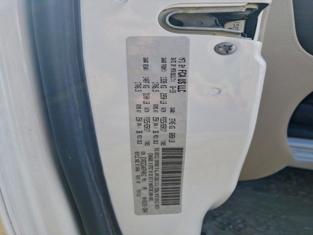 2019 Dodge Grand Caravan Sxt VIN: 2C4RDGCG4KR740012 Lot: 94209185