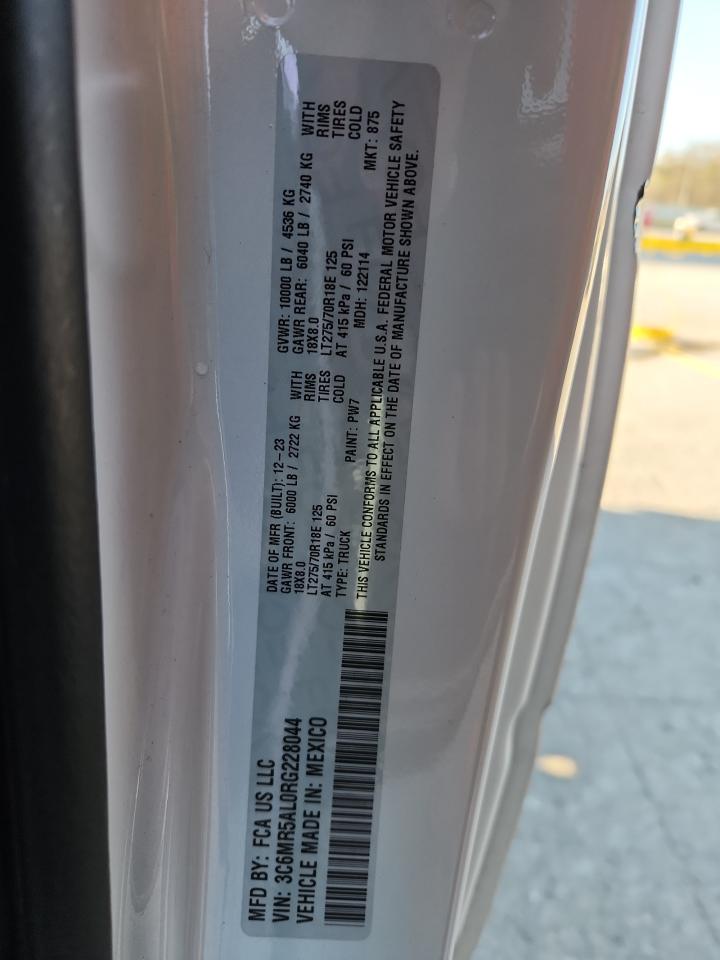 2024 Ram 2500 Tradesman VIN: 3C6MR5AL0RG228044 Lot: 82755345