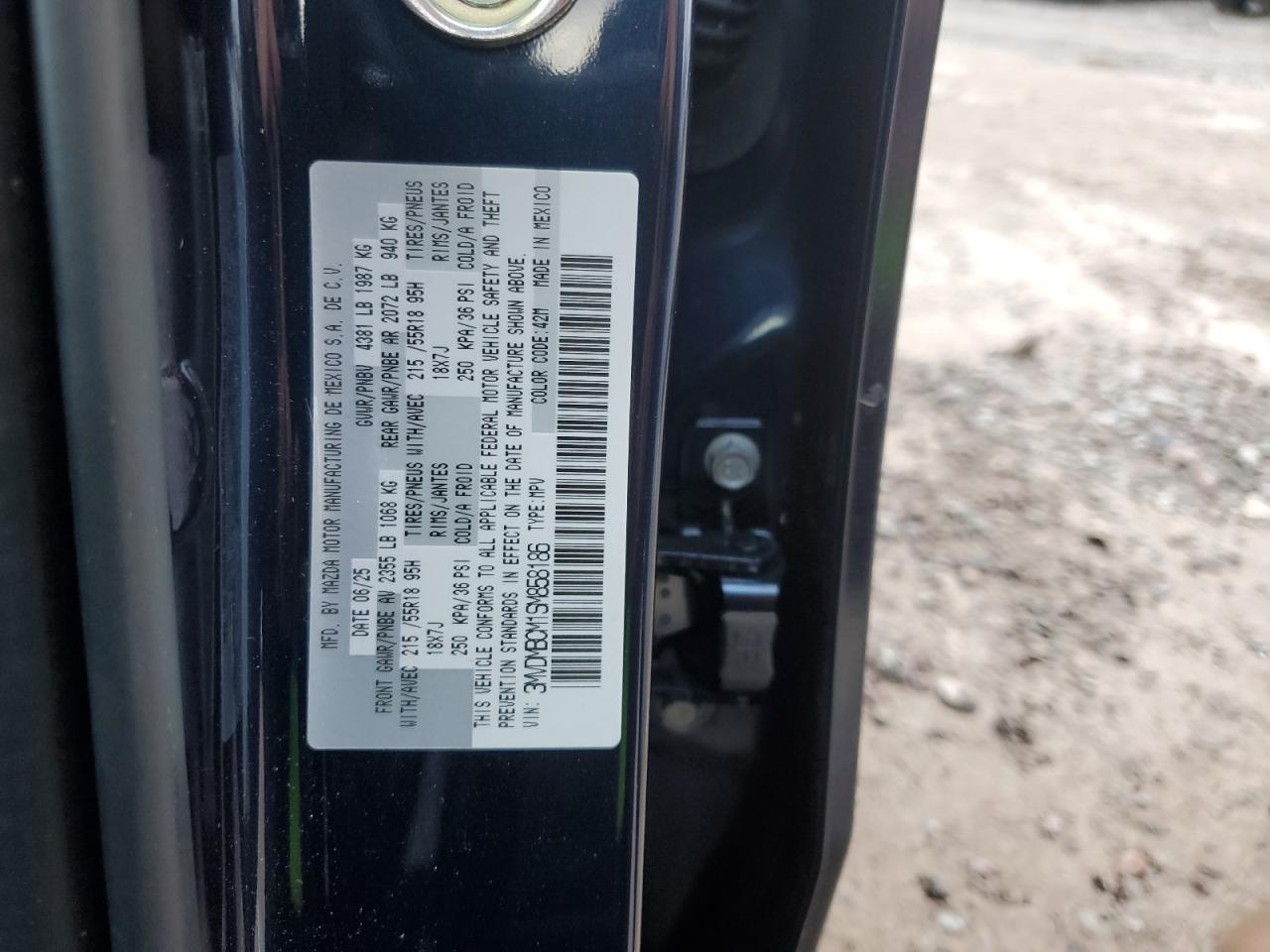 2025 Mazda Cx-30 Preferred VIN: 3MVDMBCM1SM858186 Lot: 92838635