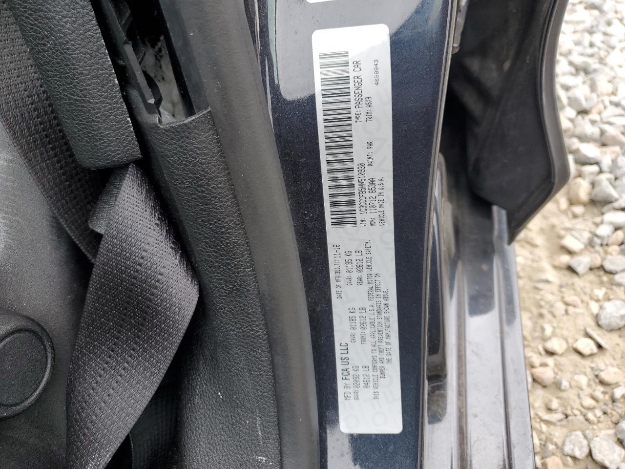 2017 Chrysler 200 Lx VIN: 1C3CCCFB5HN510930 Lot: 93263415