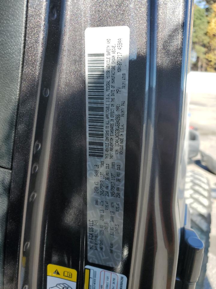 2019 Jeep Wrangler Unlimited Sport VIN: 1C4HJXDG3KW684266 Lot: 92373295