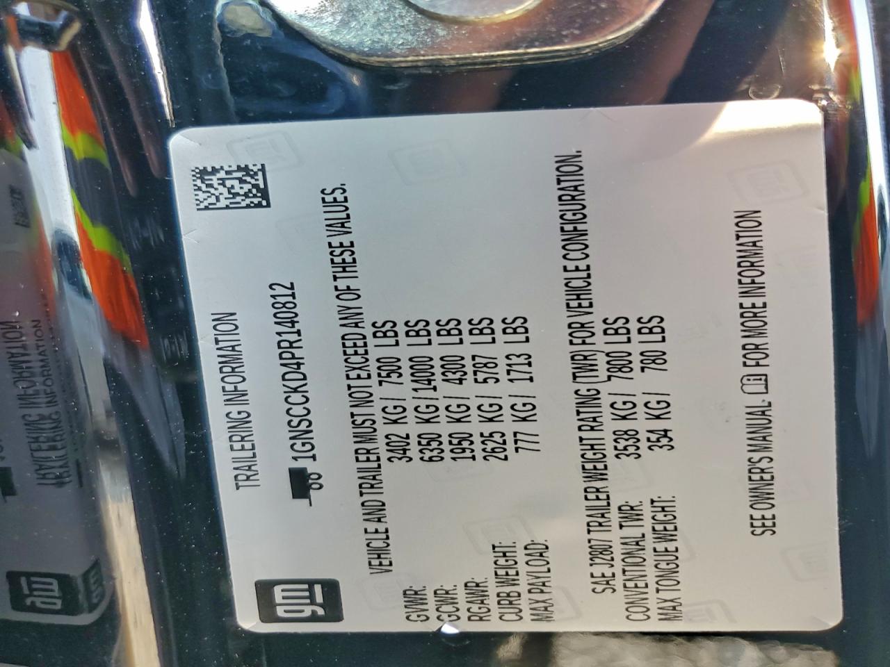 2023 Chevrolet Suburban C1500 Lt VIN: 1GNSCCKD4PR140812 Lot: 93525645