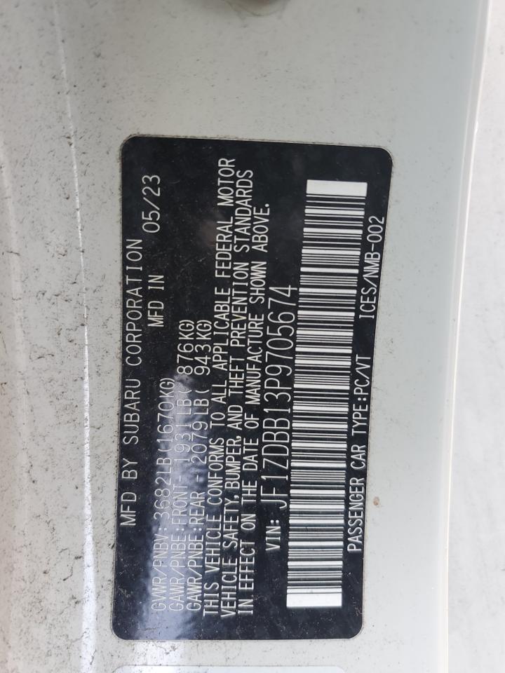 2023 Subaru Brz Premium VIN: JF1ZDBB13P9705674 Lot: 93441175