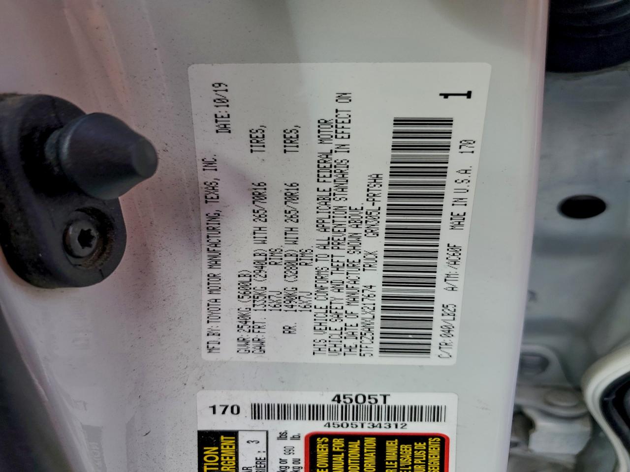 2020 Toyota Tacoma Double Cab VIN: 5TFCZ5ANXLX217674 Lot: 94076475