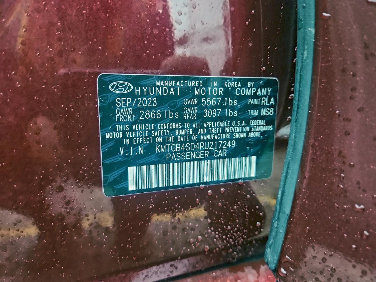 2024 Genesis G80 Sport VIN: KMTGB4SD4RU217249 Lot: 94161495