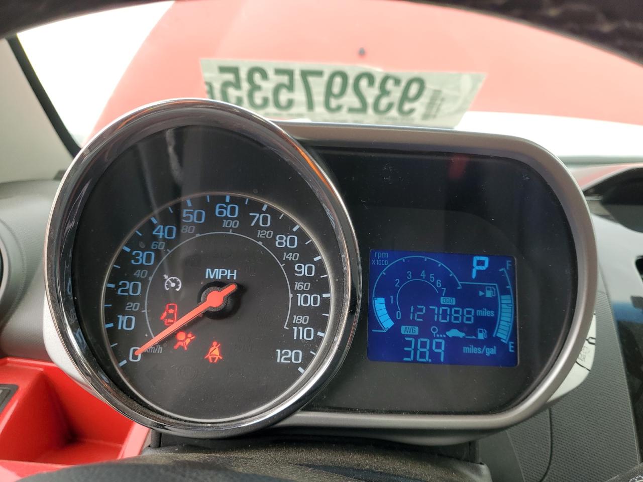 2013 Chevrolet Spark 2Lt VIN: KL8CF6S96DC563254 Lot: 93297535